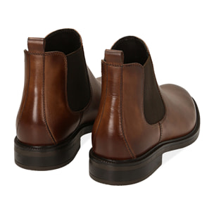 Chelsea boots testa di moro in pelle di vitello