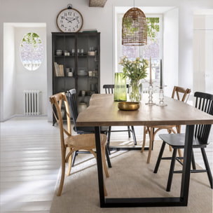 Chaise "Isak" chêne naturel beige