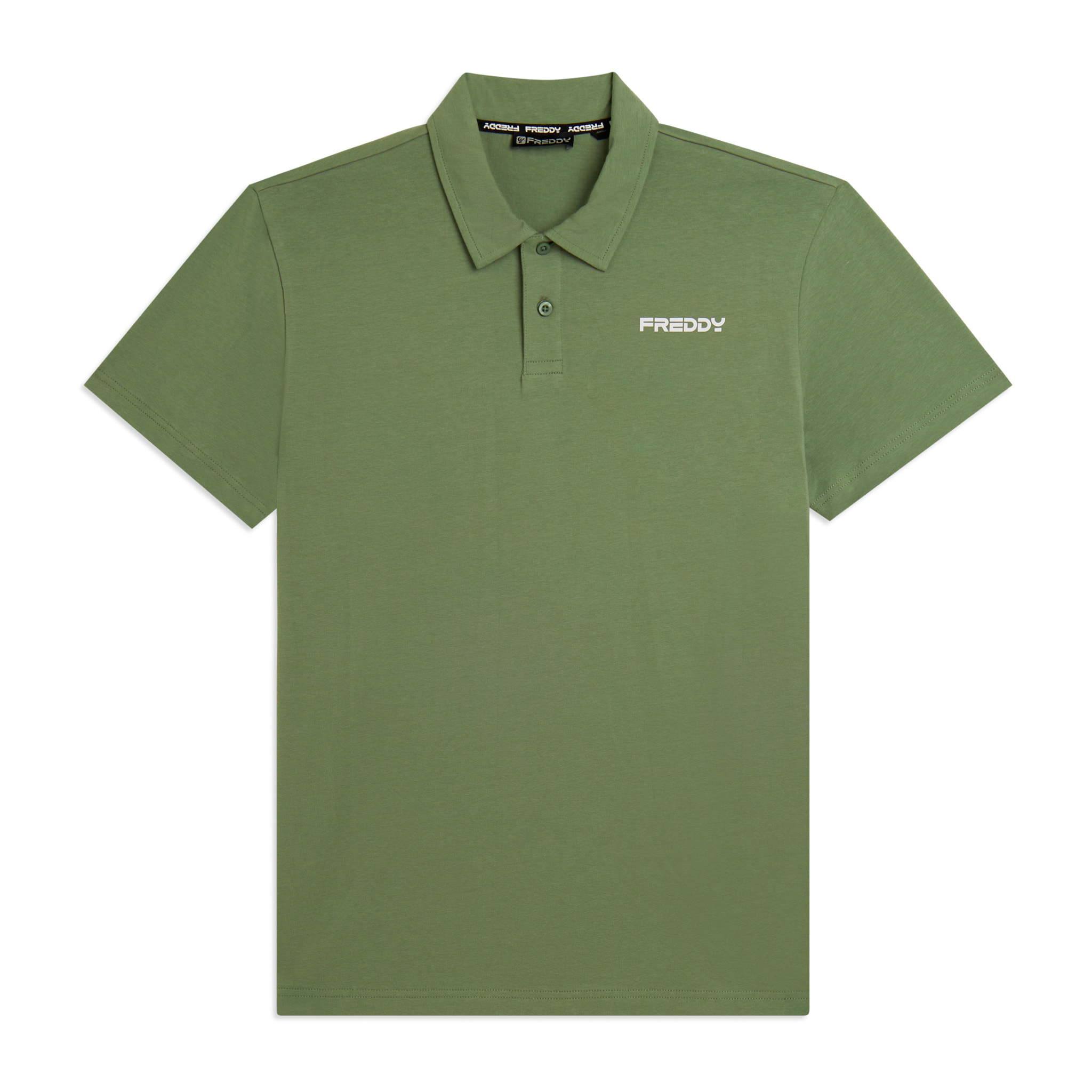 Polo in heavy jersey stretch con logo