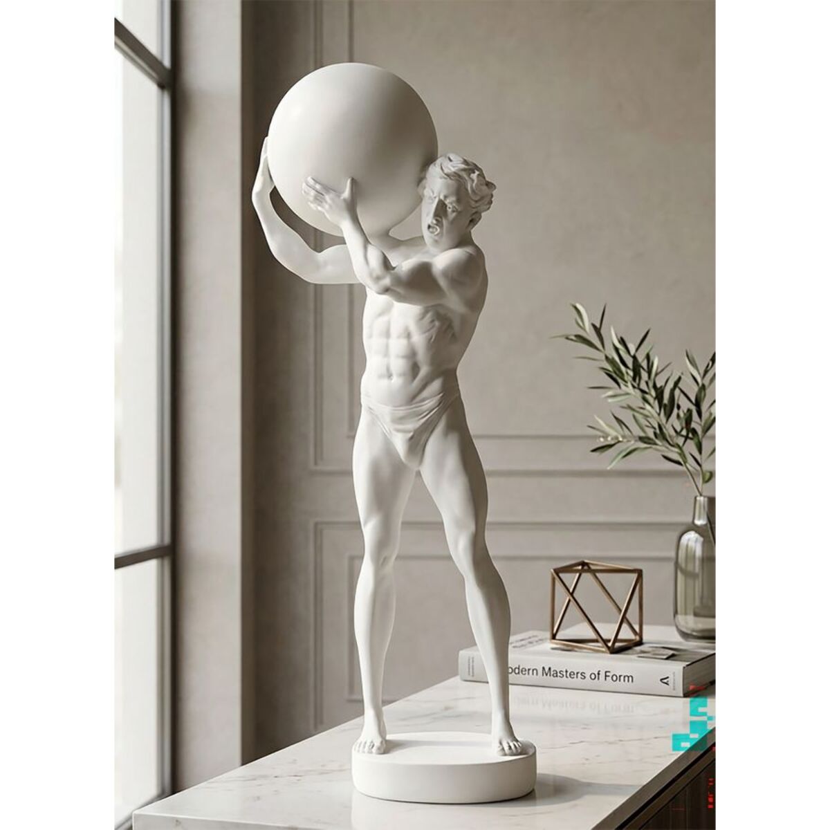 STATUETTA ATLAS CM 18X12,5X50