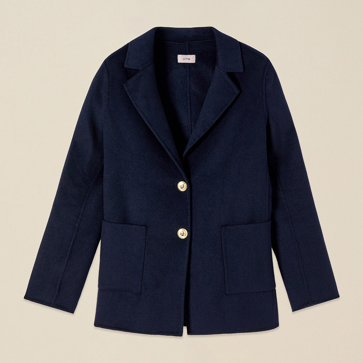 Oltre - Blazer in tessuto misto lana - Blu