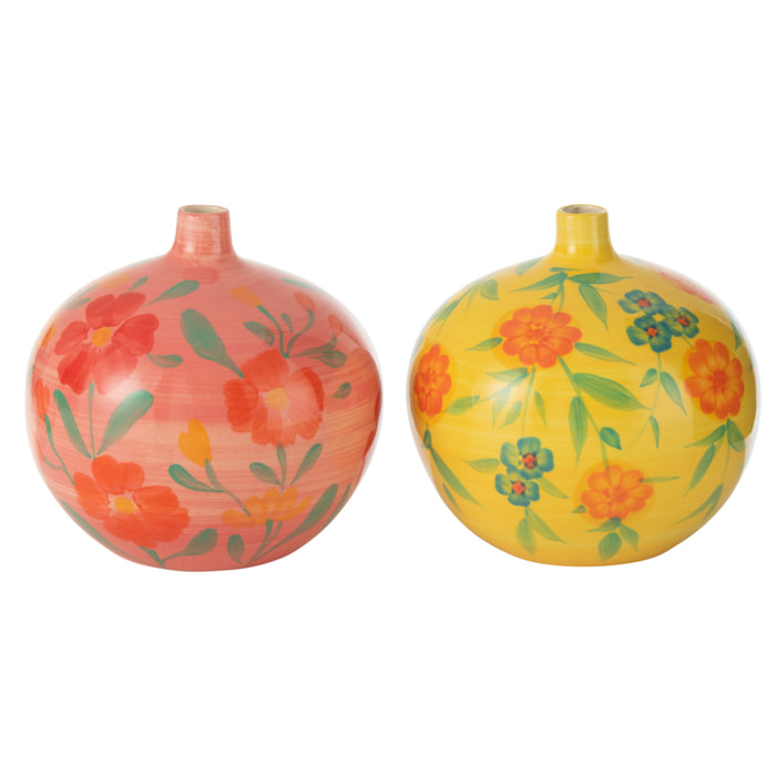 J-Line vase Pichet Alegria - céramique - mix - 2 pièces