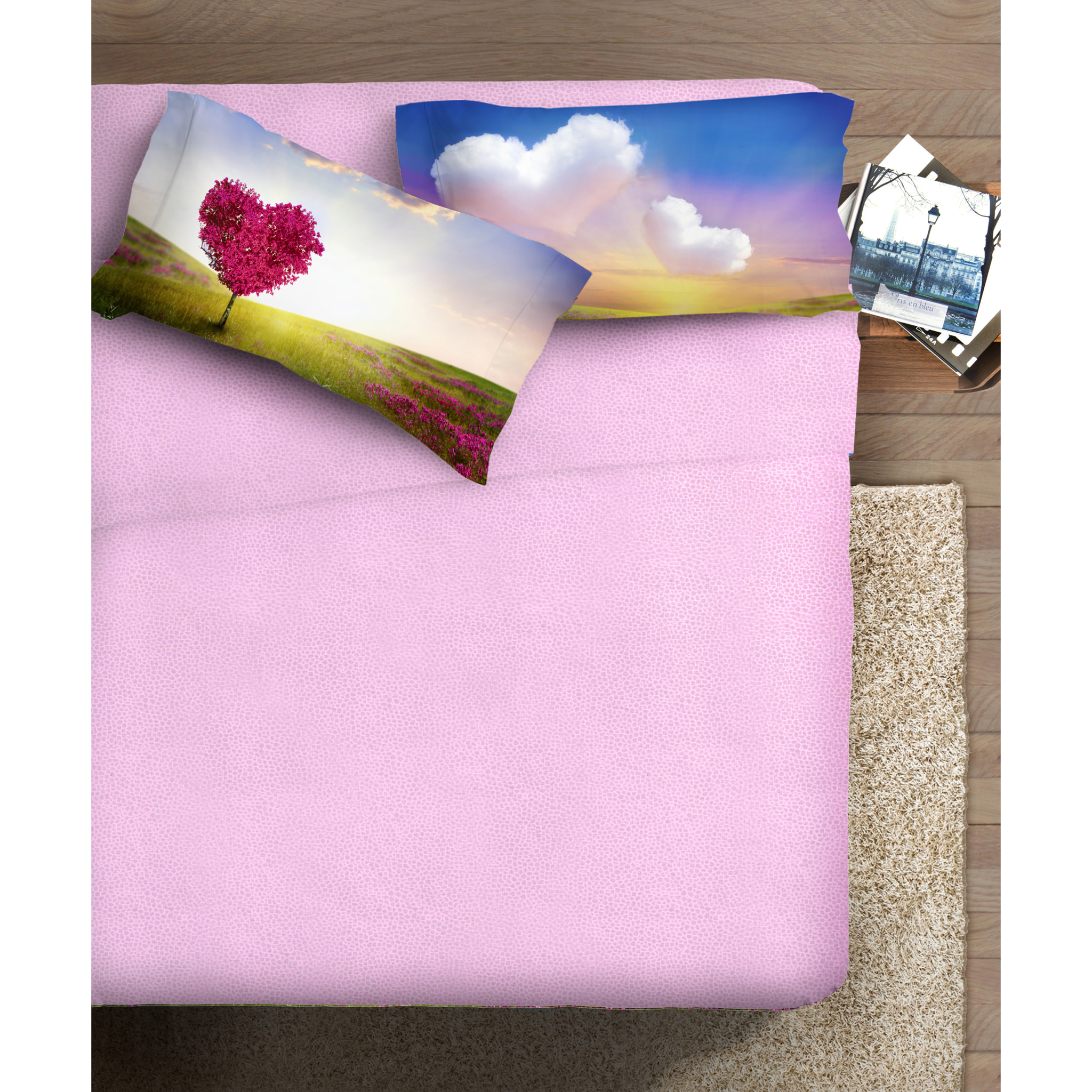 Completo letto fotografico Fine-Art IPERSAN Puro Cotone Albero
