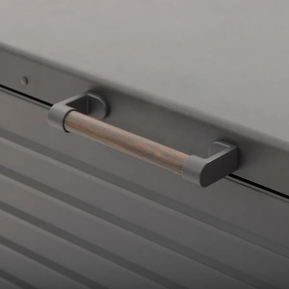 Coffre de rangement "Edenio" graphite M 141,6 x 72 x 78cm en aluminium