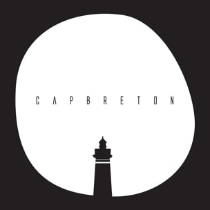 Affiche minimal capbreton Affiche sous cadre noir