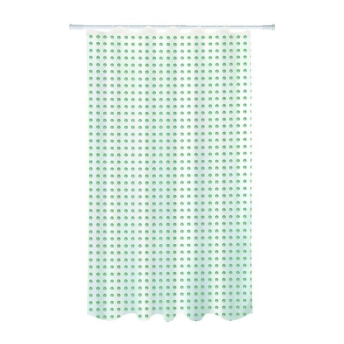 Rideau de douche Polyester CAMBERRA 180x200cm QUALITà PREMIUM Gris & Blanc MSV