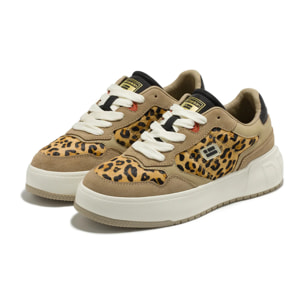 Zapatillas Deportivas de Mujer Court Flag Leopardo