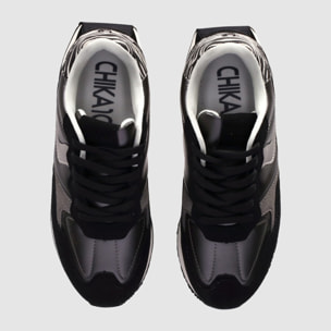 Deportivos de Tejido - Negro - Tacón: 4 cm