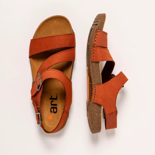 Sandalias 0999 NOBUCK DARK ORANGE/ I BREATHE color Dark orange