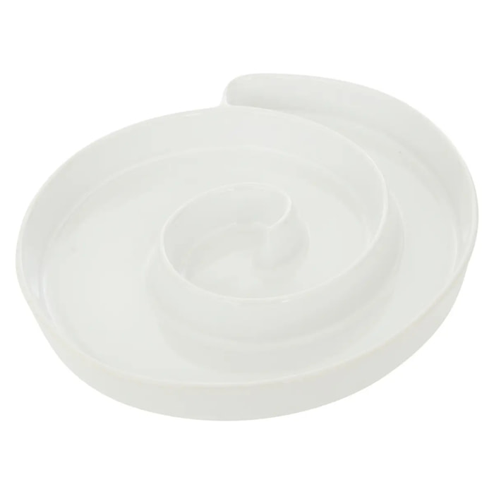 Assiette de présentation Cherry Cherie blanc L25xp22xH3,5cm