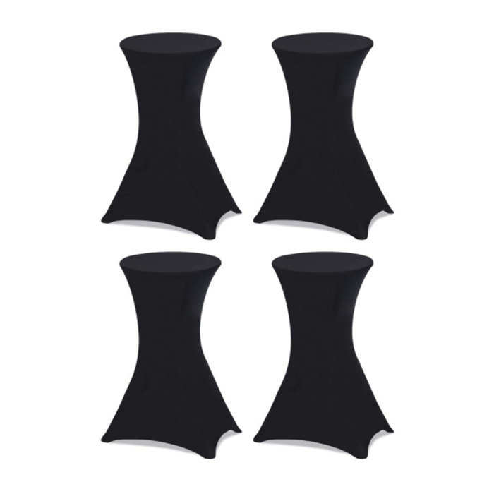 Tables hautes pliantes avec housse - Noir