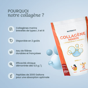 Nutri&Co Collagène Marin Type 1, 2 & 3 Peau & Articulations Goût Neutre - 540g