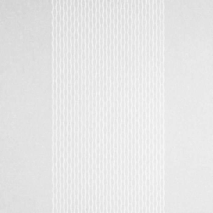 Tissu voilage à rayures bayadères - Blanc