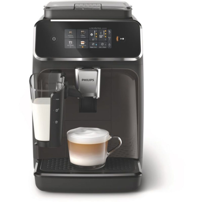 Expresso Broyeur PHILIPS EP2334/10 Machine à café à grain Silent Brew Série 2300 LatteGo