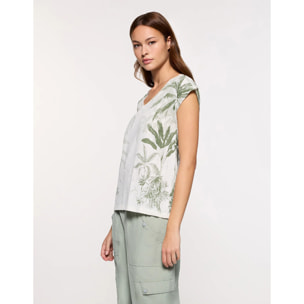 Camiseta Manga Corta Verde - Leaverna