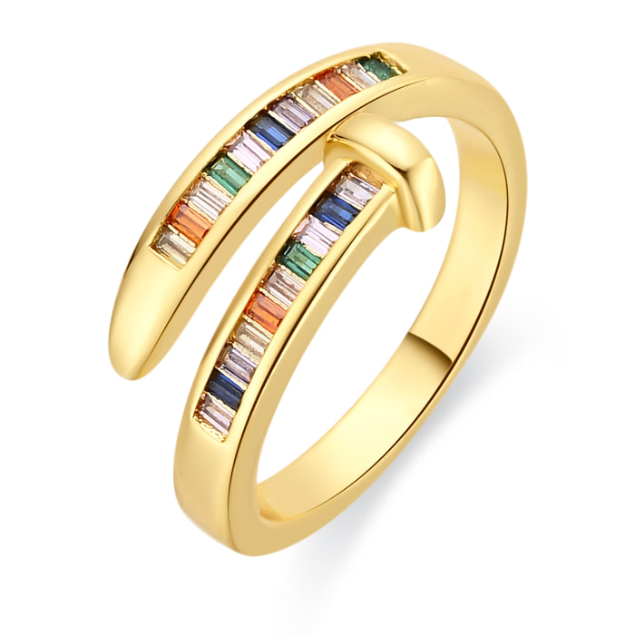 Anillo Hagor acabado oro amarillo 18k