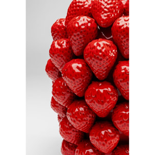 Vase fraises rouges 30cm Kare Design