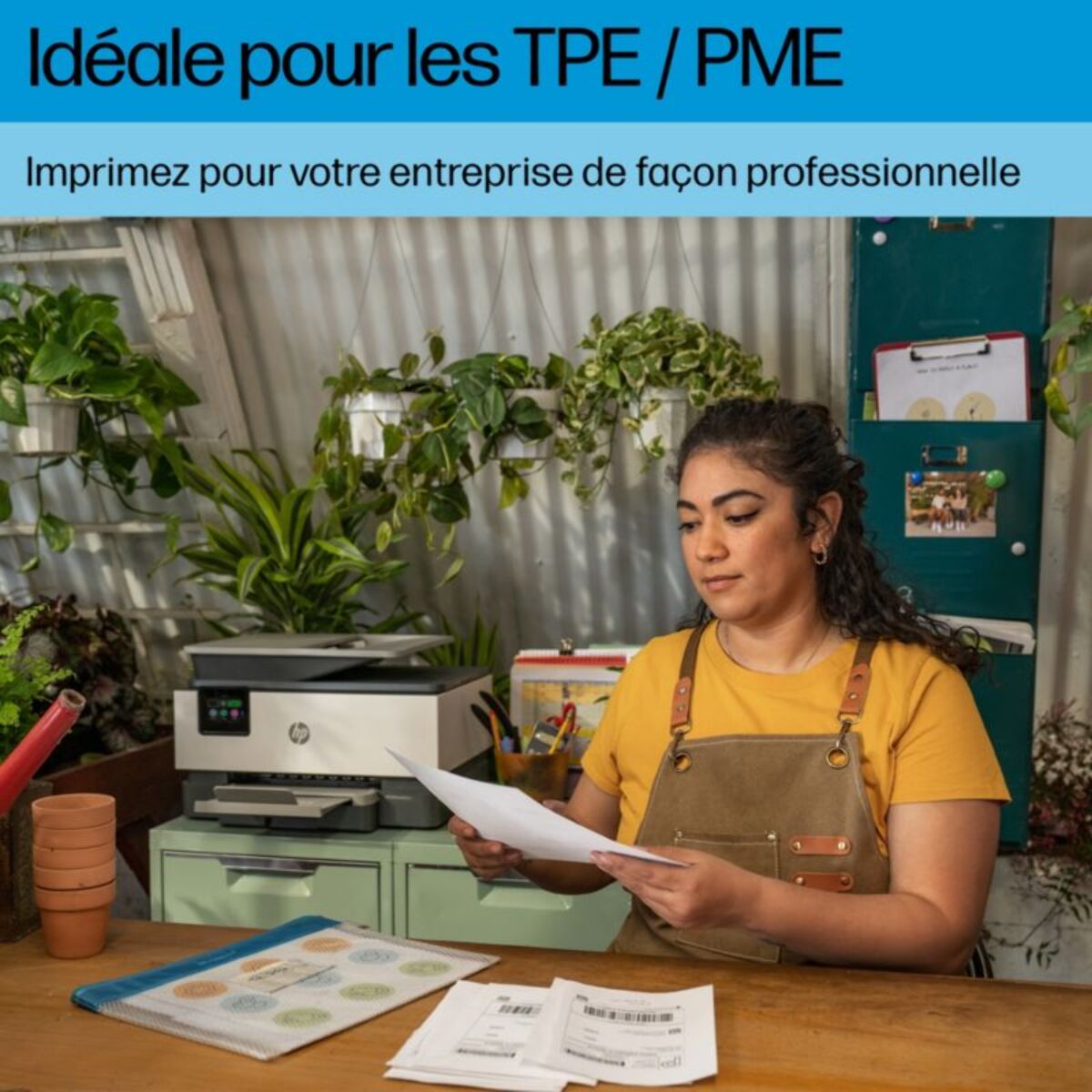 Imprimante jet d'encre HP OfficeJet Pro 9122e éligible Instant Ink