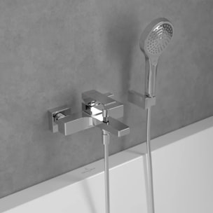 Mitigeur bain douche mécanique Architectura Square Chrome