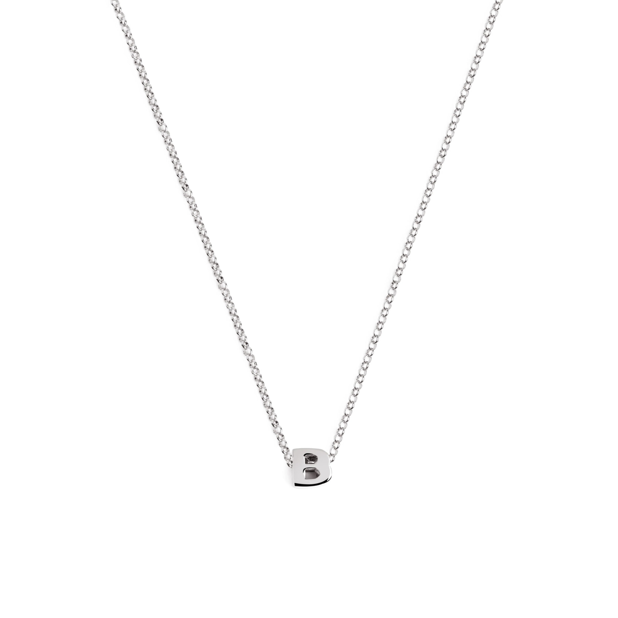 Collana Personalized Single Letter in Argento
