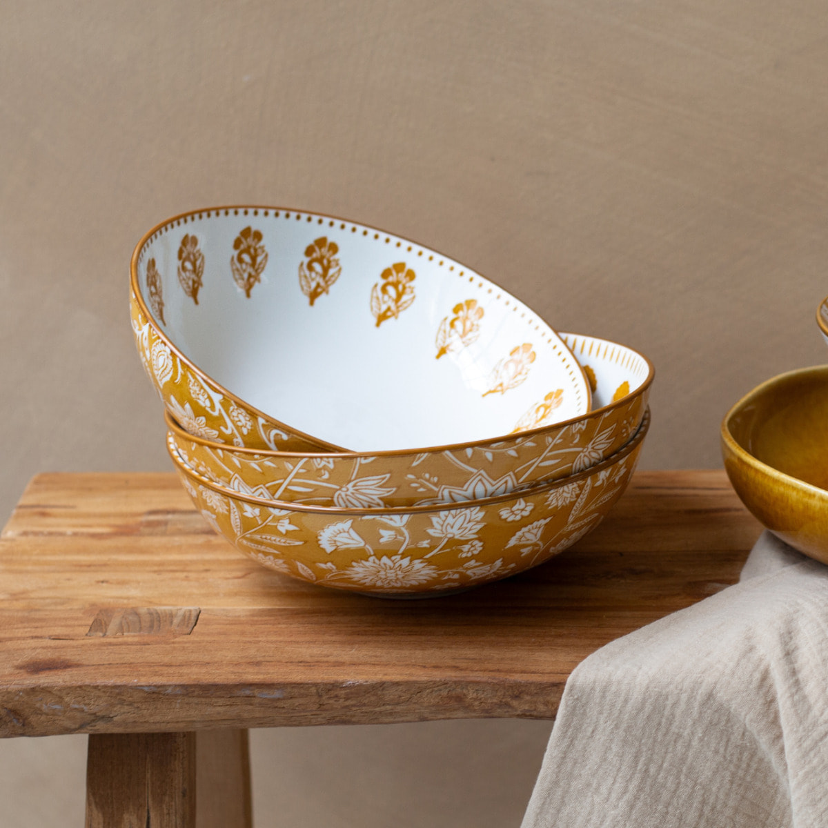 Lot de 6 assiettes creuses, AMBRE
