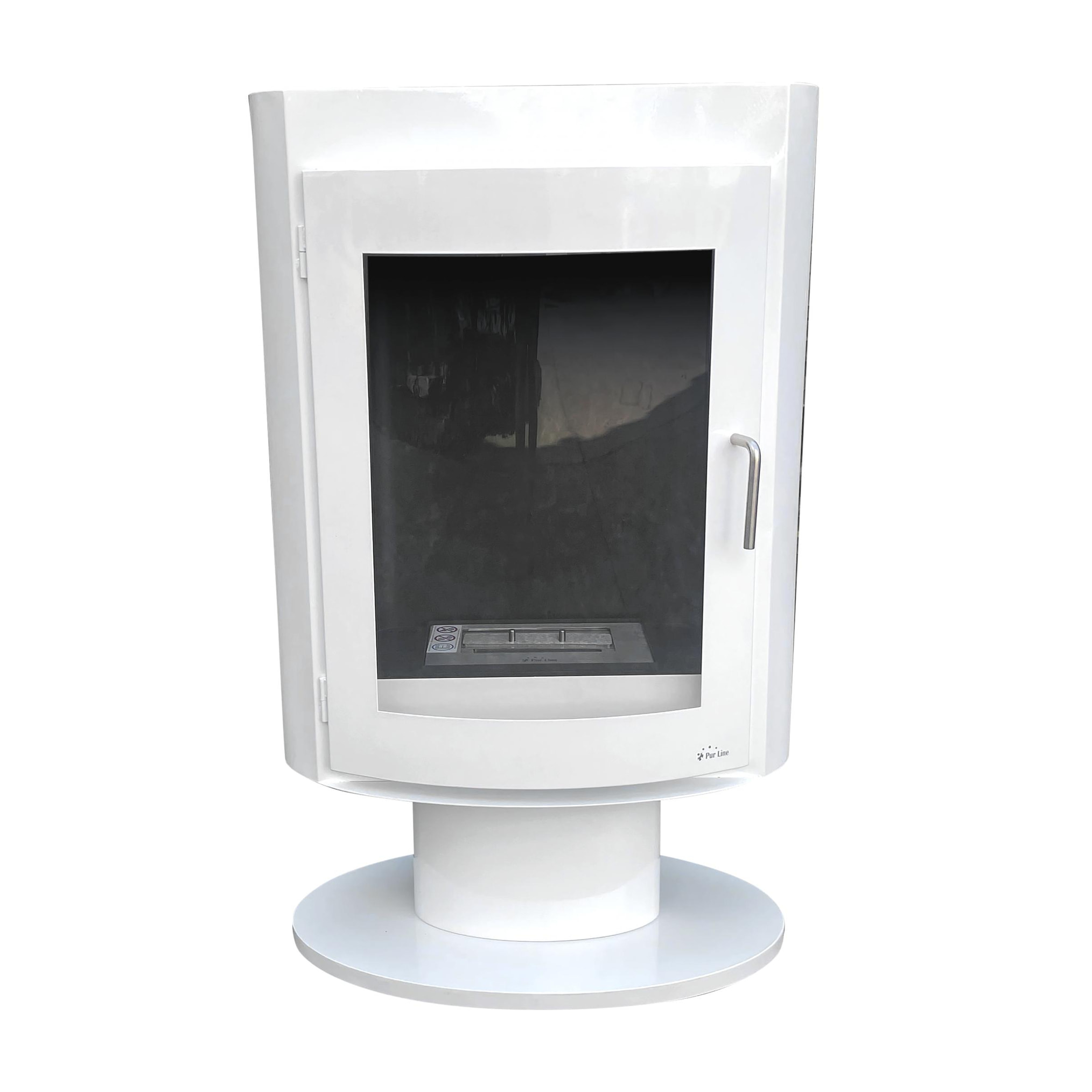 Estufa de etanol diseño cuadrado en acero SILENUS W PURLINE 3000 W