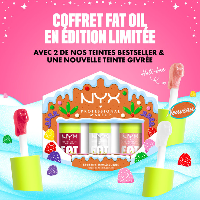 NYX Professional Makeup Collection Limitée Gingerbaddies Land Coffret Trio Fat Oil Gloss