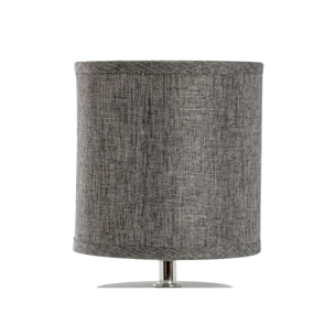 Lampada Da Tavolo Comodino Ricaricabile Accensione On/Off Modello Rodi Grigio