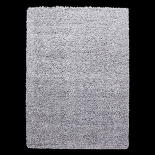 Tapis poils longs shaggy tissé motif uni ROCA