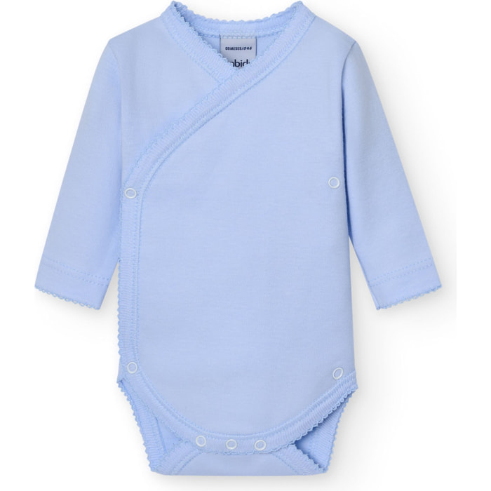 Body cruzado bebé manga larga algodón