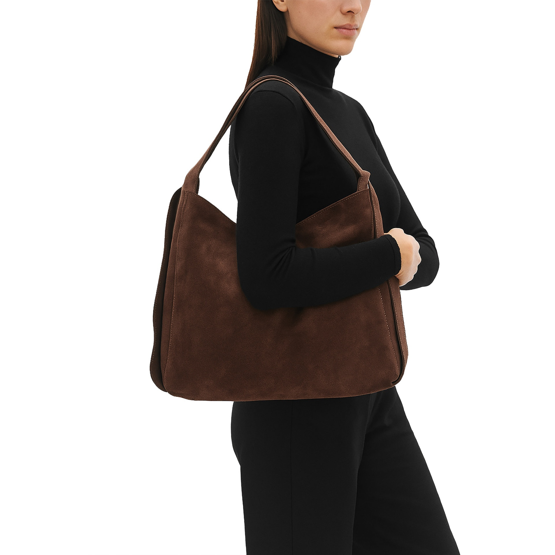 Borsa a mano da donna Made in Italy - Modello Silvana Chic - Pelle - 37.0 x 37.0 x 9.0 cm