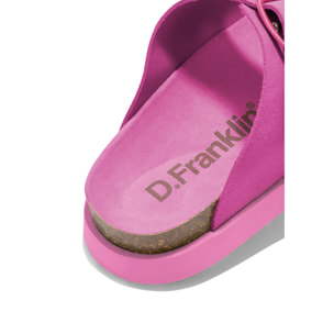 Sandalias Vibe Mujer Cierre Hebilla Color Rosa