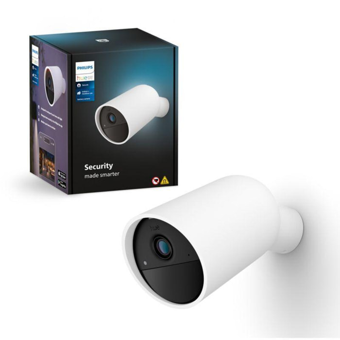 Caméra de surveillance PHILIPS HUE Secure sans fil int/ext Blanc