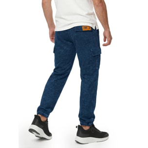 Pantalones deportivos de lavado antiguo para hombre