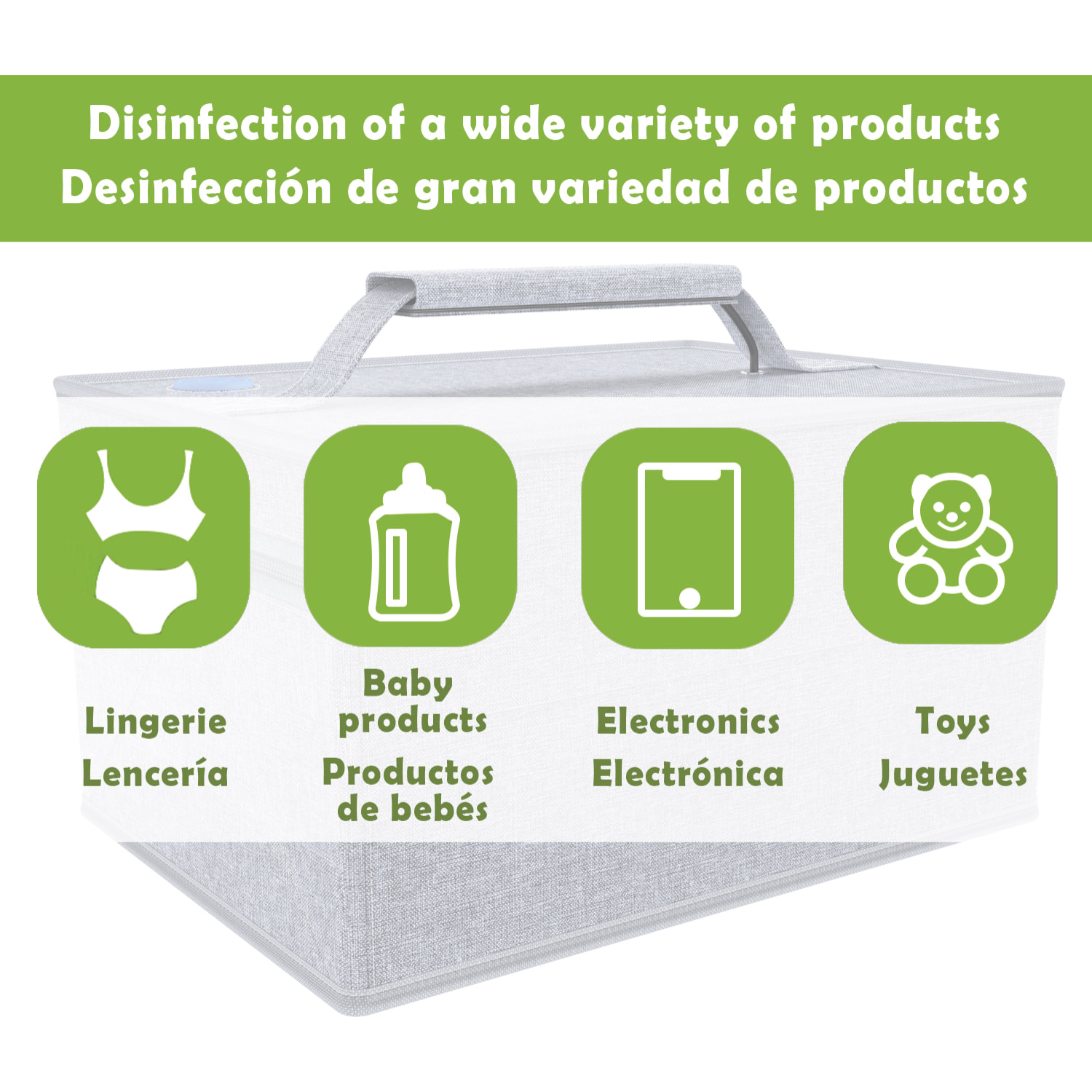 Esterilizador portátil de rayos led ultravioleta