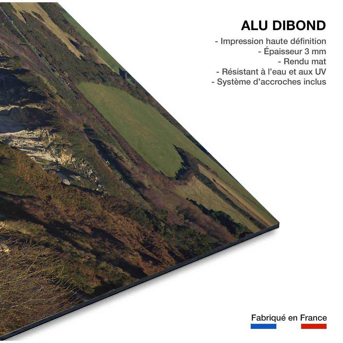 Tableau paysage ocean corniche d'hendaye  Tableau alu Dibond