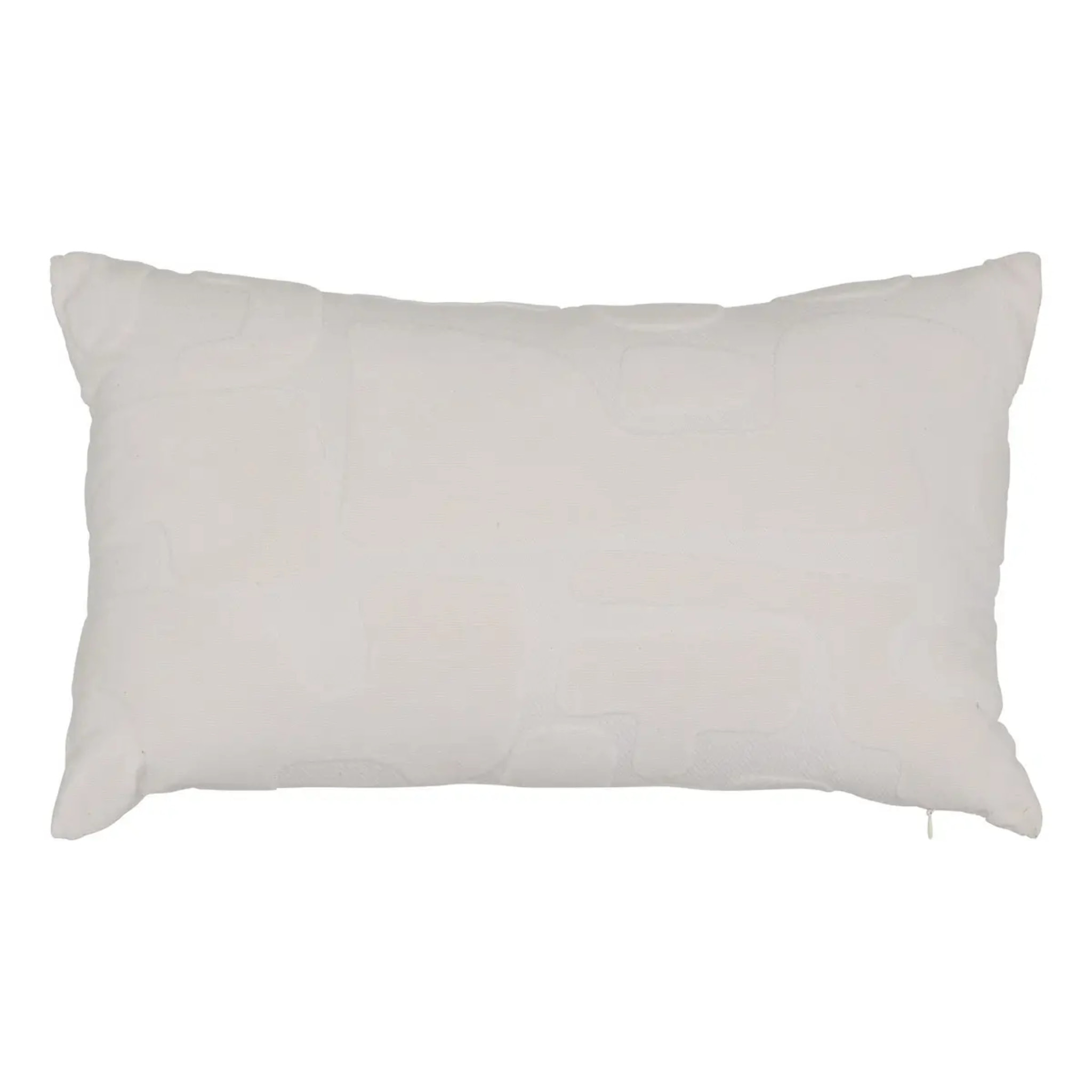 Coussin Delor 30x50cm blanc