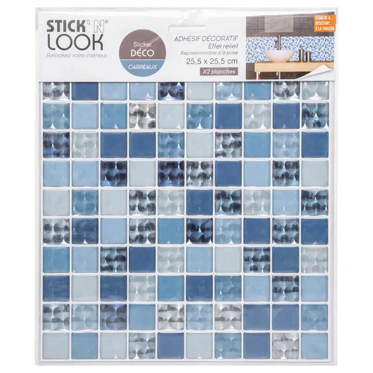 Lot de 2 stickers carrelages eye