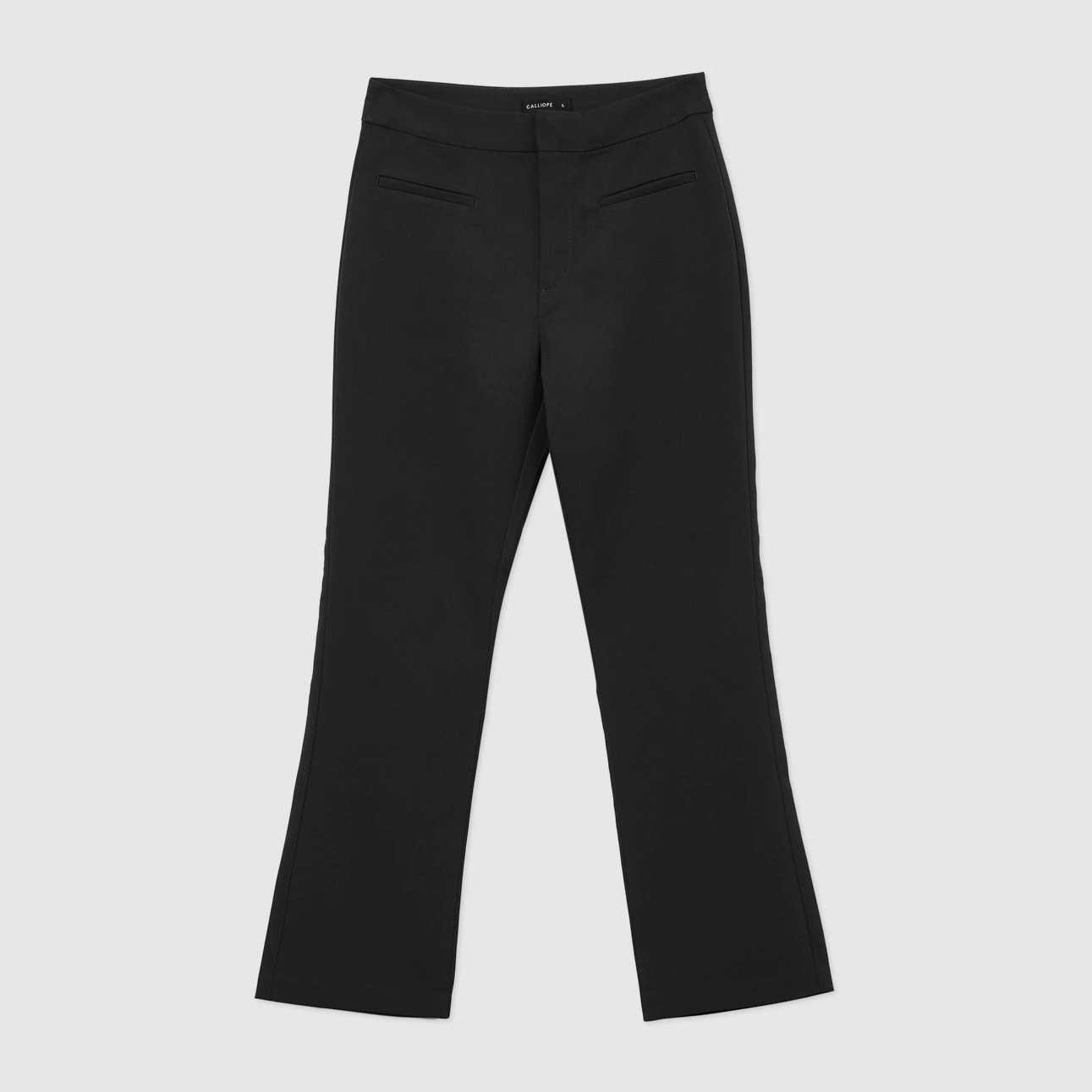 Pantalone flare tinta unita