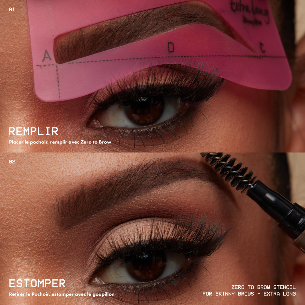 NYX Professional Makeup Zero To Brow Pochoirs Fins