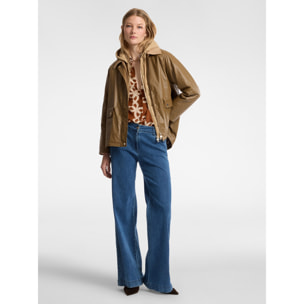 Elena Mirò - Parka layering in cotone - Beige