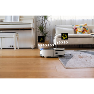 Aspirateur robot laveur KARCHER RVF7 confort EXTRA - aspire/lave/sèche tous type de sols - station vidange liquide/poussière - 160m²
