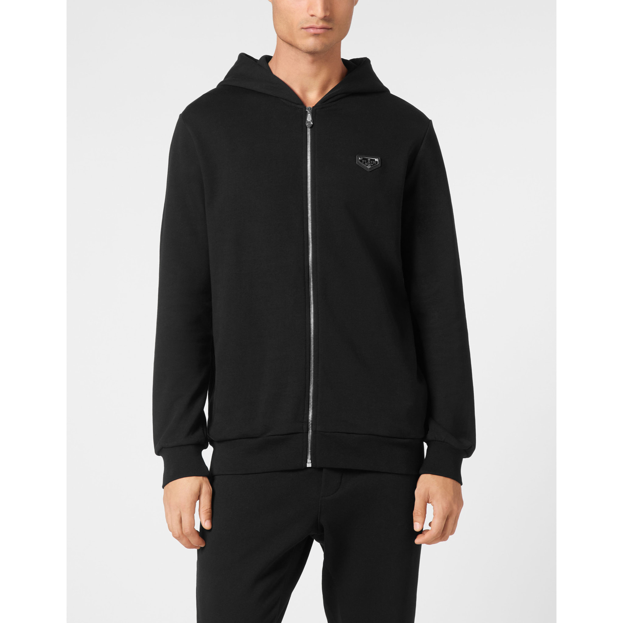 PHILIPP PLEIN Hooded Sweatjacket ICONIC PLEIN
