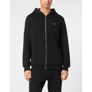 PHILIPP PLEIN Hooded Sweatjacket ICONIC PLEIN