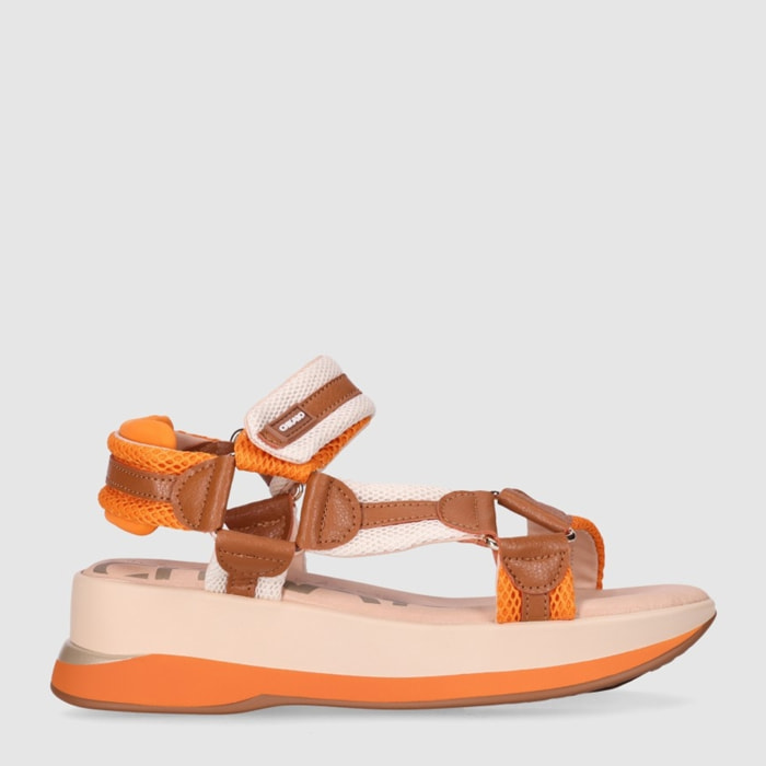 Sandalias de Piel Sintética - Multicolor - Tacón: 5 cm