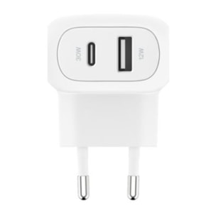 Chargeur BELKIN USB-C 30W Power Delivery + USB-A 12W
