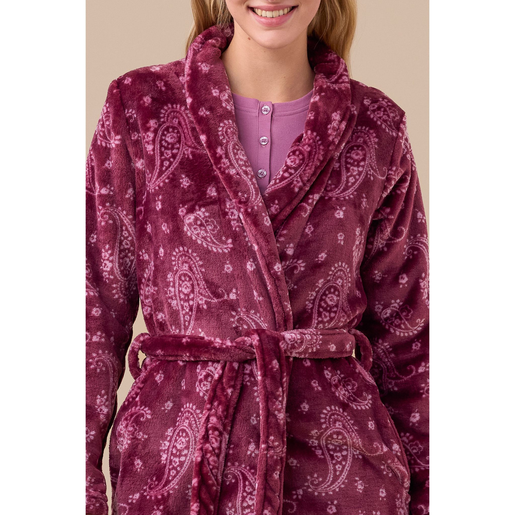 Vestaglia donna coral articolo cachemire. Noidinotte