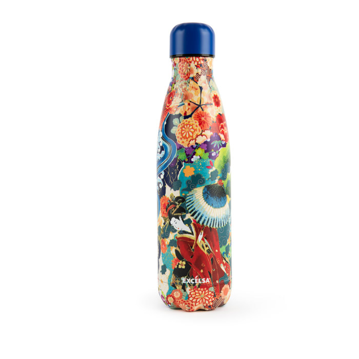 Bouteille isotherme Excelsa- Kimono, Acier Multicolore