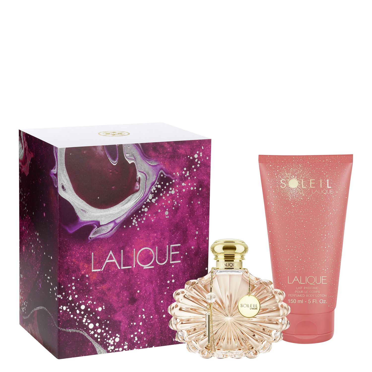 Soleil Lalique - Coffret Eau de parfum 100ml + Lait Corps 150ml