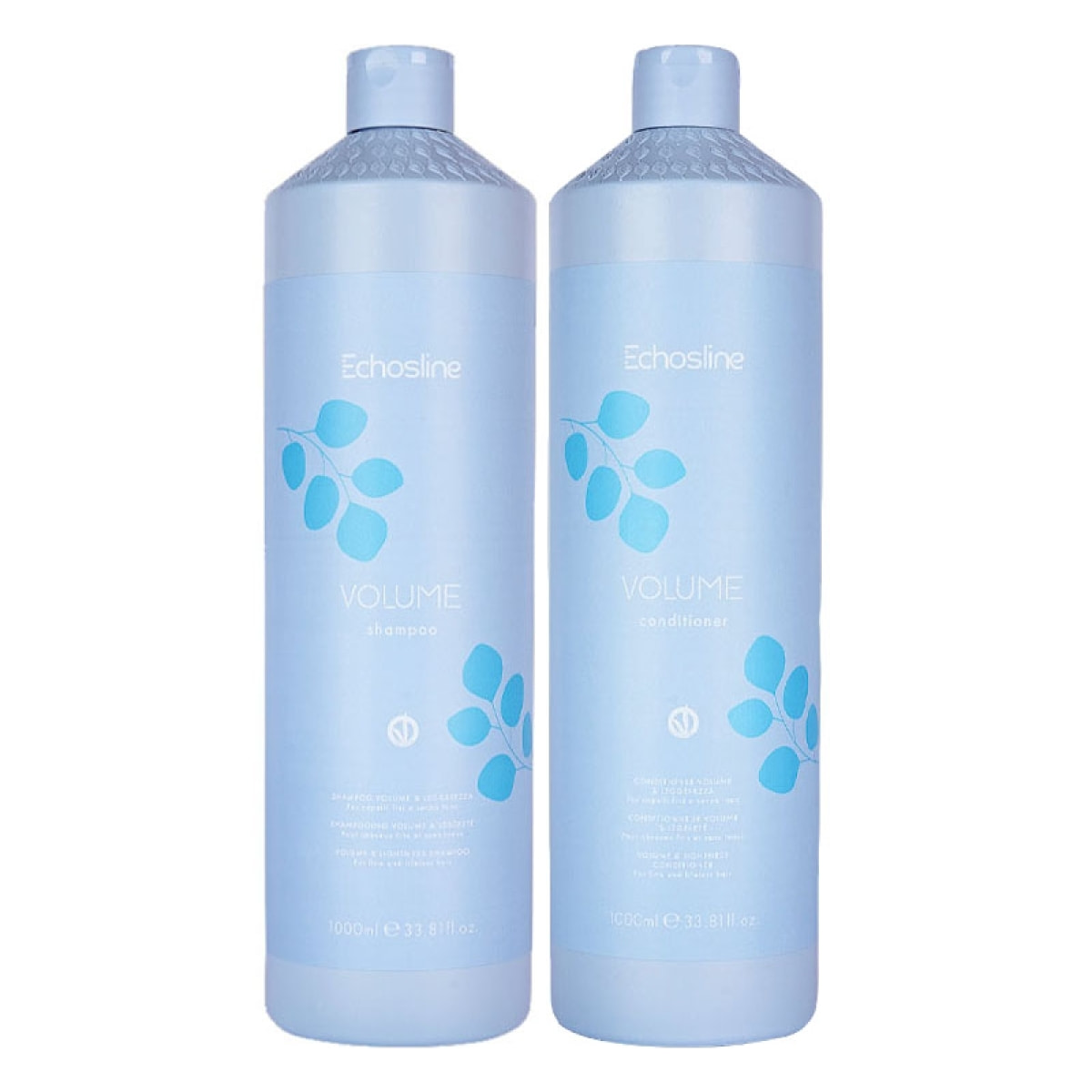 ECHOSLINE Kit Volume Shampoo 1000ml + Conditioner 1000ml